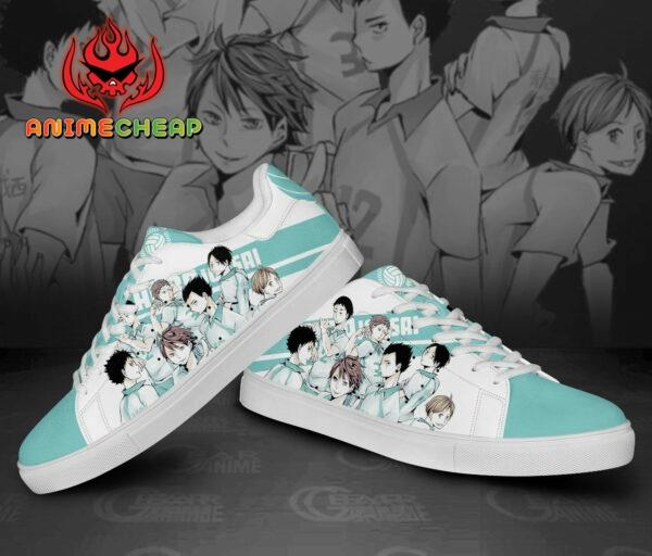 Haikyu Aoba Johsai Skate Shoes Black Haikyu!! Custom Anime Sneakers 2
