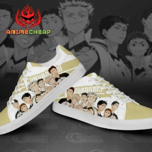 Haikyu Fukurodani Skate Shoes Black Haikyu!! Custom Anime Sneakers 5