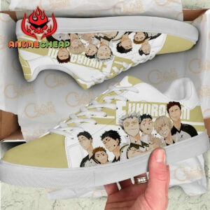 Haikyu Fukurodani Skate Shoes Black Haikyu!! Custom Anime Sneakers 6