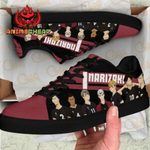 Haikyu Inarizaki Skate Shoes Black Haikyu!! Custom Anime Sneakers 6