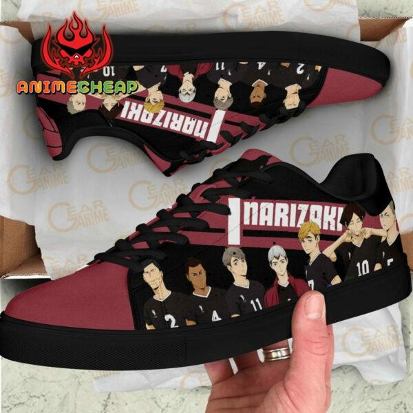 Haikyu Inarizaki Skate Shoes Black Haikyu!! Custom Anime Sneakers 3