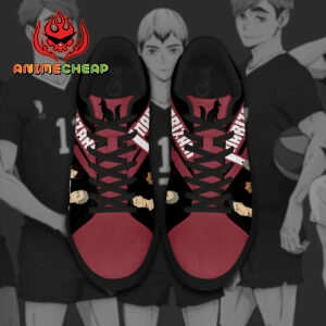 Haikyu Inarizaki Skate Shoes Black Haikyu!! Custom Anime Sneakers 7