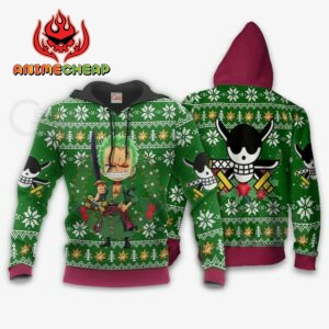 Happy Zoro Ugly Christmas Sweater One Piece Anime Xmas 7