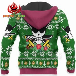 Happy Zoro Ugly Christmas Sweater One Piece Anime Xmas 8