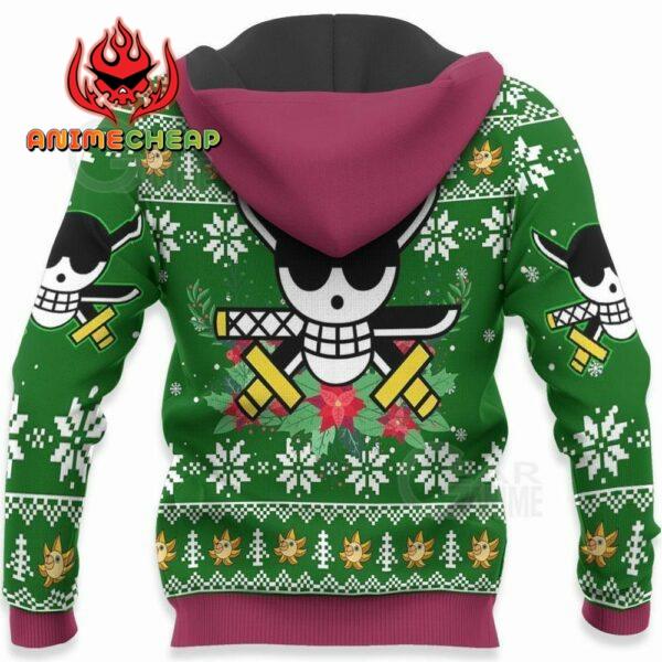 Happy Zoro Ugly Christmas Sweater One Piece Anime Xmas 4