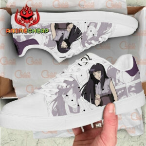 Hinata Hyuga Skate Shoes Custom Naruto Anime Sneakers 5