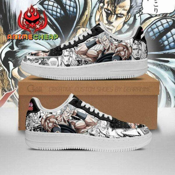 Jean Pierre Polnareff Shoes Manga Style JoJo’s Anime Sneakers Fan Gift PT06 1