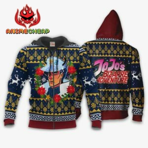 Jotaro Kujo Ugly Christmas Sweater jj's Anime Xmas Hoodie 6