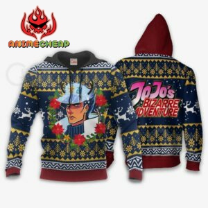 Jotaro Kujo Ugly Christmas Sweater jj's Anime Xmas Hoodie 7