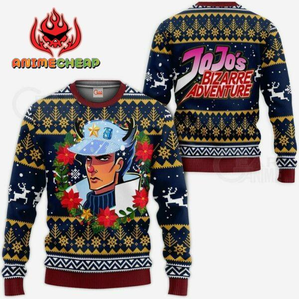 Jotaro Kujo Ugly Christmas Sweater jj's Anime Xmas Hoodie 1