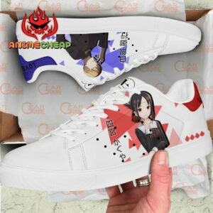 Kaguya-sama Love Is War Miyuki and Kaguya Skate Shoes Custom Anime Sneakers 5