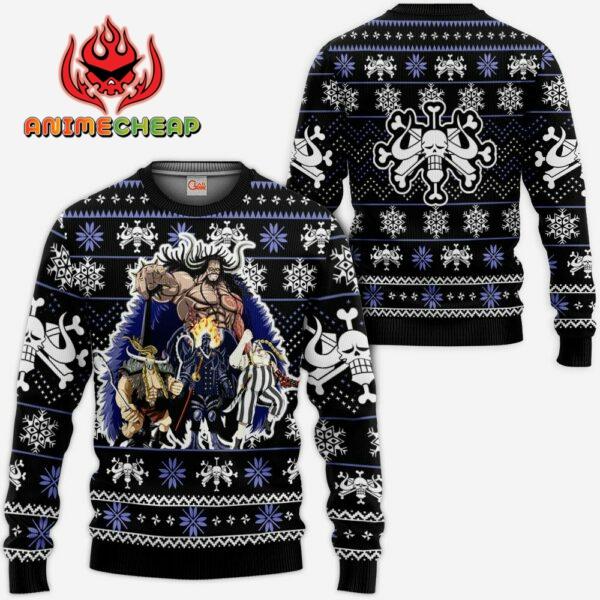Kaido Beast Pirates Ugly Christmas Sweater Custom Anime One Piece XS12 1