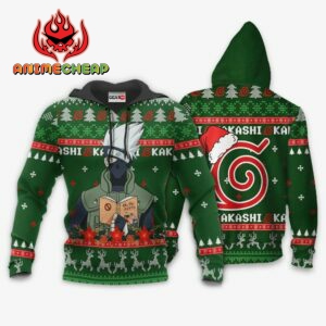 Kakashi Ugly Christmas Sweater Custom Naruto Anime XS12 7