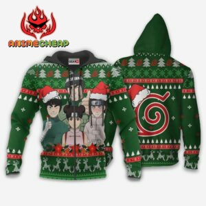 Konoha Team Guy Ugly Christmas Sweater Custom Naruto Anime XS12 6