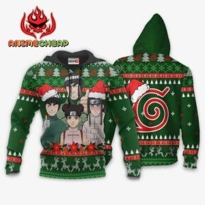 Konoha Team Guy Ugly Christmas Sweater Custom Naruto Anime XS12 7