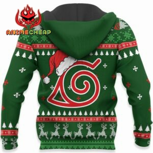 Konoha Team Guy Ugly Christmas Sweater Custom Naruto Anime XS12 8
