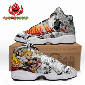 Kyojuro Rengoku JD13 Shoes Demon Slayer Custom Anime Sneakers 5