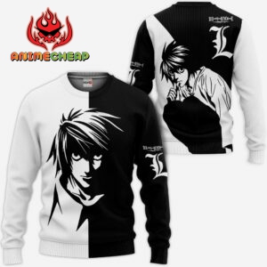 L Lawliet Hoodie Custom Shirt Anime Zip Jacket 7