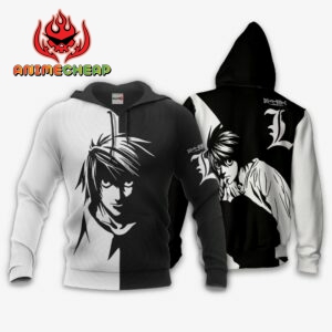 L Lawliet Hoodie Custom Shirt Anime Zip Jacket 8