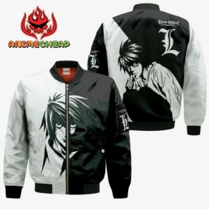 L Lawliet Hoodie Custom Shirt Anime Zip Jacket 9