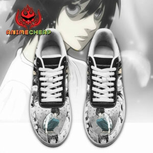 L Lawliet Shoes Death Note Anime Sneakers Fan Gift Idea PT06 4