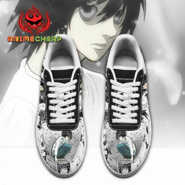 L Lawliet Shoes Death Note Anime Sneakers Fan Gift Idea PT06 2