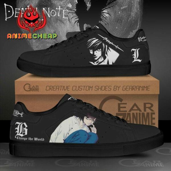 L Lawliet Shoes Death Note Custom Anime Sneakers SK11 1