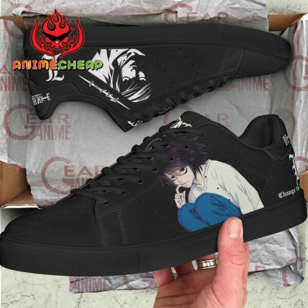 L Lawliet Shoes Death Note Custom Anime Sneakers SK11 2
