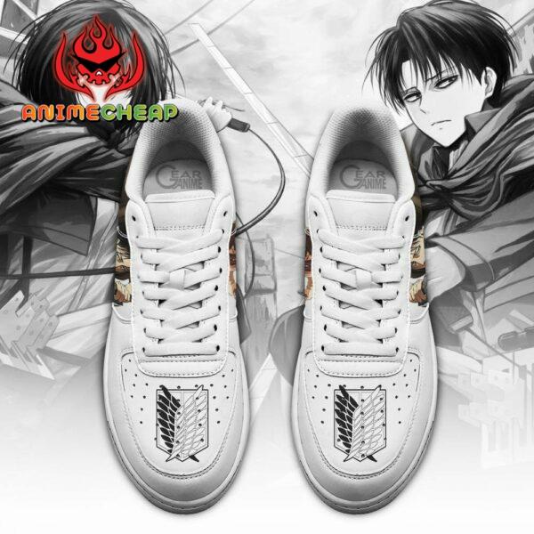 Levi and Mikasa Ackerman Sneakers AOT Custom Anime Shoes PT11 2