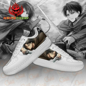 Levi and Mikasa Ackerman Sneakers AOT Custom Anime Shoes PT11 7