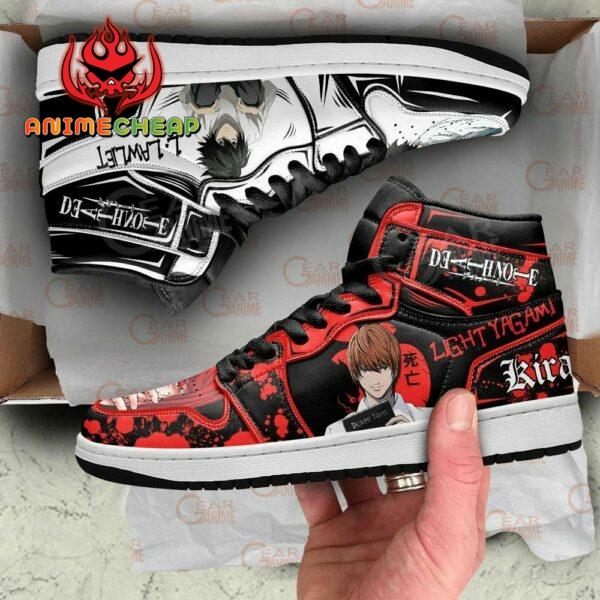 Light Yagami and L Lawliet Shoes Custom Death Note Anime Sneakers 3