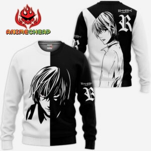 Light Yagami Hoodie Custom Shirt Anime Zip Jacket 7