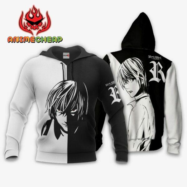 Light Yagami Hoodie Custom Shirt Anime Zip Jacket 3