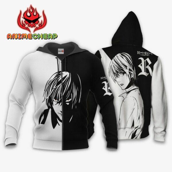 Light Yagami Hoodie Custom Shirt Anime Zip Jacket 1