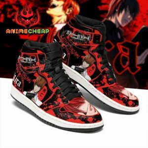 Light Yagami Shoes Red Custom Death Note Anime Sneakers Fan MN05 4