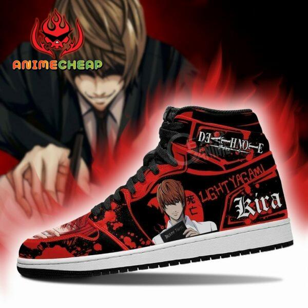 Light Yagami Shoes Red Custom Death Note Anime Sneakers Fan MN05 3