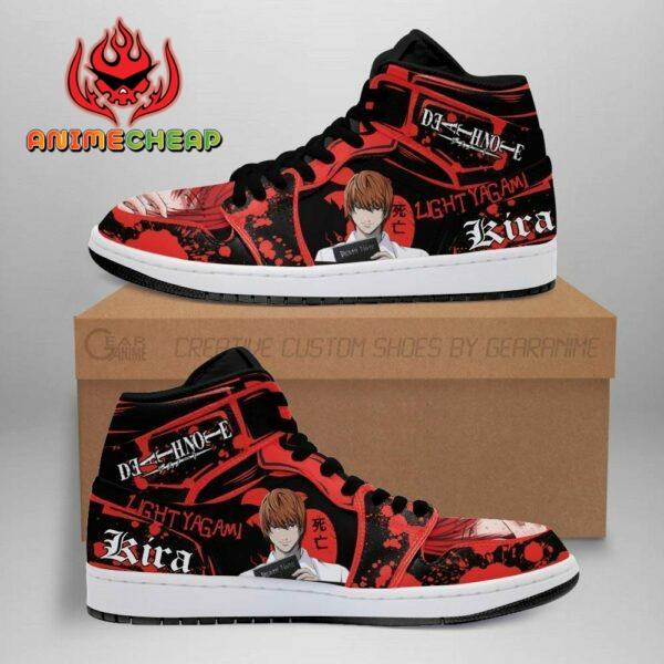 Light Yagami Shoes Red Custom Death Note Anime Sneakers Fan MN05 1