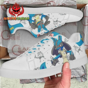 Lucario Skate Shoes Pokemon Custom Anime Sneakers SK11 5