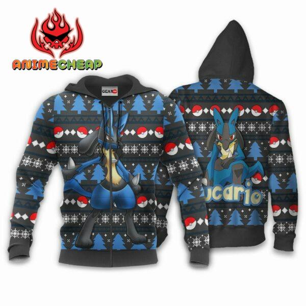 Lucario Ugly Christmas Sweater Custom Anime Pokemon XS12 2