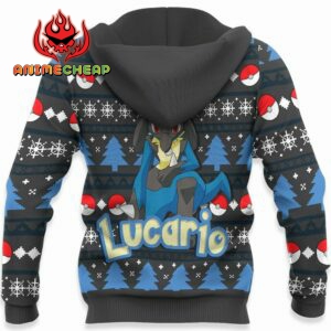 Lucario Ugly Christmas Sweater Custom Anime Pokemon XS12 8