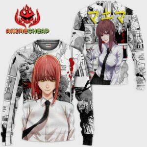 Mikima Hoodie Custom Manga Style Chainsaw Man Anime Jacket Shirt 7