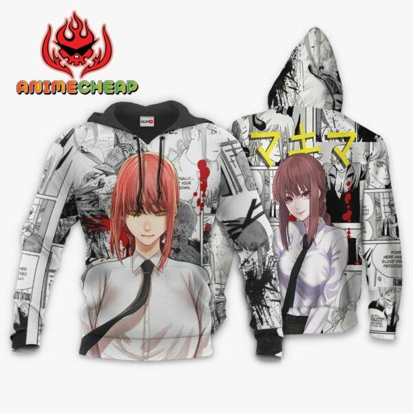 Mikima Hoodie Custom Manga Style Chainsaw Man Anime Jacket Shirt 3