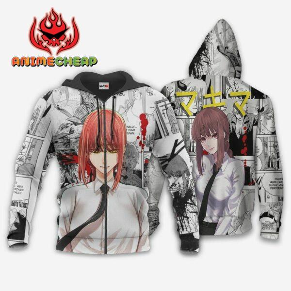 Mikima Hoodie Custom Manga Style Chainsaw Man Anime Jacket Shirt 1