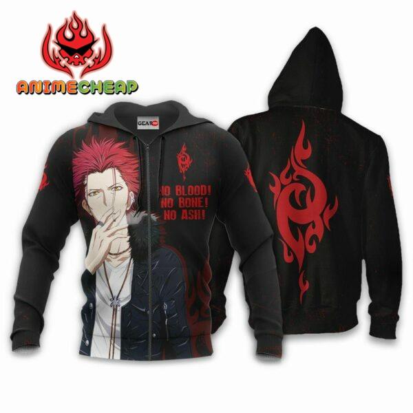 Mikoto Suoh Hoodie Homra Red Clan Custom K Project Merch 1