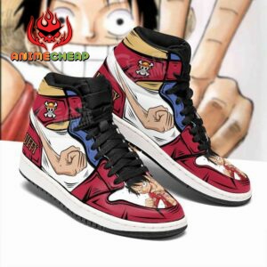 Monkey D Luffy Shoes Gomu Gomu Custom Anime One Piece Sneakers 4