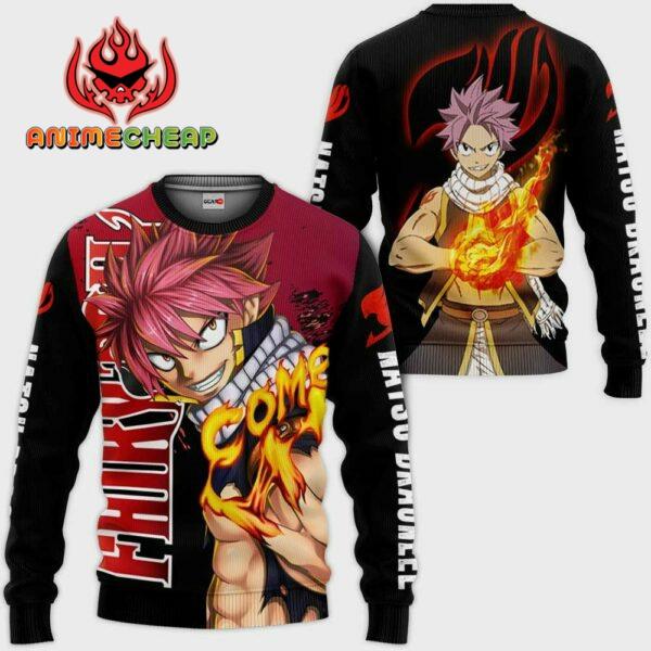 Natsu Dragneel Hoodie Fairy Tail Anime Merch Clothes 2