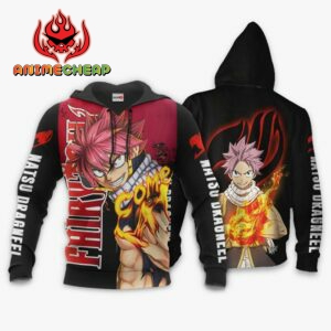 Natsu Dragneel Hoodie Fairy Tail Anime Merch Clothes 8