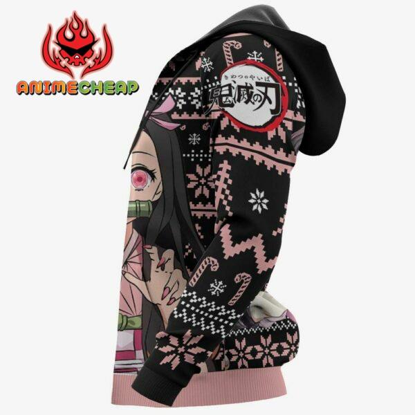 Nezuko Ugly Christmas Sweater Custom Anime Kimetsu XS12 5