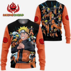 Naruto Uzumaki Shadow Clone Jutsu Hoodie Custom Naruto Anime Merch Clothes 7