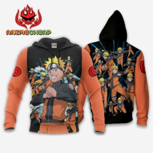 Naruto Uzumaki Shadow Clone Jutsu Hoodie Custom Naruto Anime Merch Clothes 8
